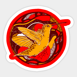 Orad Circle of The Hummingbird Sticker